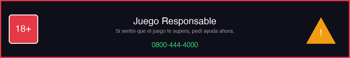 Banner 18+ con teléfono de ayuda 0800-444-4000